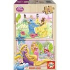 Księżniczki - puzzle drewniane 2x16el - Educa