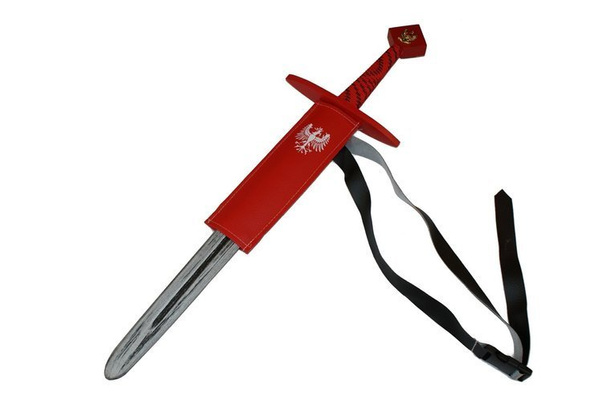 Miecz średni z orłem metalowym 63 cm i pochwą