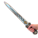 Zestaw wikinga miecz tarcza i topór Liontouch