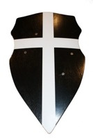czarna krzyż biały