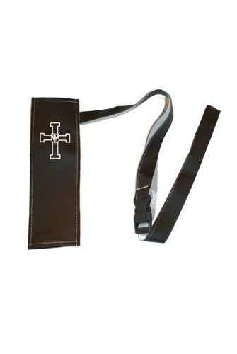 Miecz mały czarny krzyżacki 52 cm z pochwą