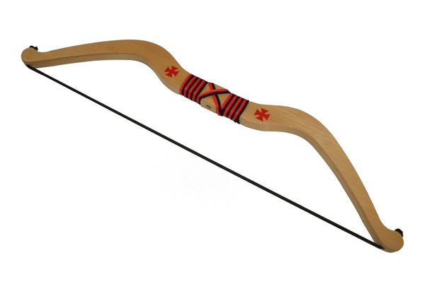 Łuk drewniany mini 60cm bezpieczny + 2 strzalki