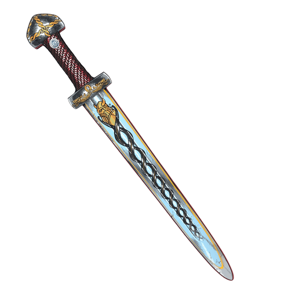 Zestaw wikinga miecz tarcza i topór Liontouch