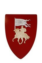 Tarcza średnia ozdobna jeździec z flagą (wzór wycinany)