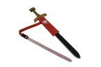 Miecz średni korona 68 cm z pochwą czerwoną