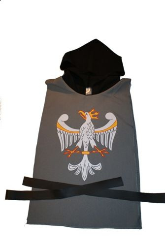 Rycerz polski orzeł piastowski szary (mały k) - łebka, miecz 49cm