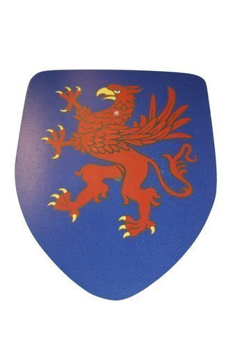 Strój rycerza gryf - tunika, hełm, tarcza i miecz 57 z pochwą