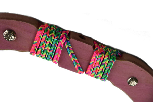 Łuk drewniany dziewczęcy mini 60cm bezpieczny + 2 strzalki