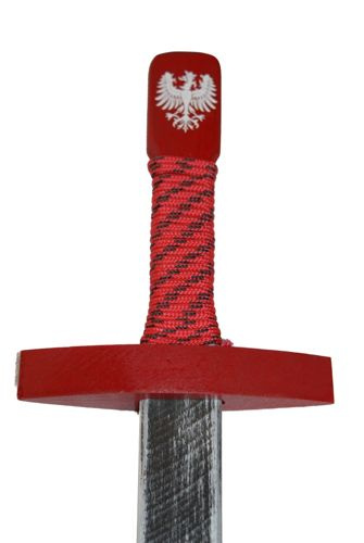 Miecz polski mały orzeł 50 cm z pochwą czerwoną