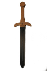 Miecz średniowieczny mały ze zbroczem 52 cm