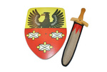 Tarcza średnia z rączką zawisza i miecz 49 z pochwą