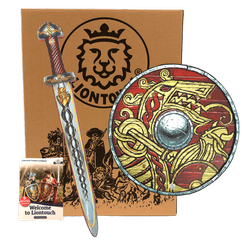 Zestaw wikinga miecz tarcza Liontouch