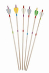 Łuk drewniany (różne kolory) 115cm + kołczan + 3 strzały