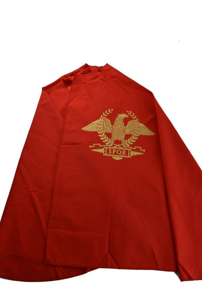 Strój Rzymianin / Legionista / Gladiator płaszcz czerwony
