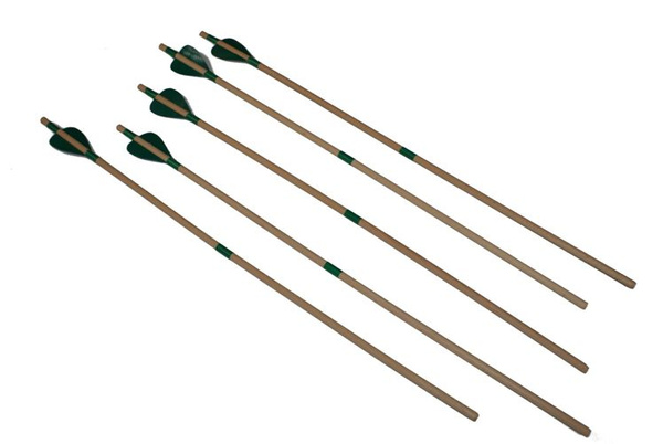 Strzała drewniana do łuku (60cm) - zielona