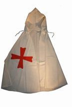 Rycerz Templariusz płaszcz biały