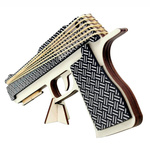 Pistolet na gumki 6 strzałowy ze sklejki - CS GO Angry Mob