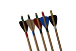 Strzała drewniana do łuku (60cm) - z gumową końcówką.