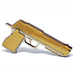 Pistolet na gumki 6 strzałowy ze sklejki