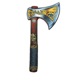 Zestaw wikinga miecz tarcza i topór Liontouch