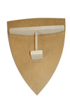 Tarcza czarna z rączką orzeł + miecz 49 cm z paskiem