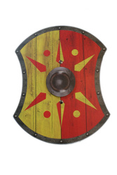 Tarcza rzymska legionisty owalna z wcięciem 32x25,5cm scutum