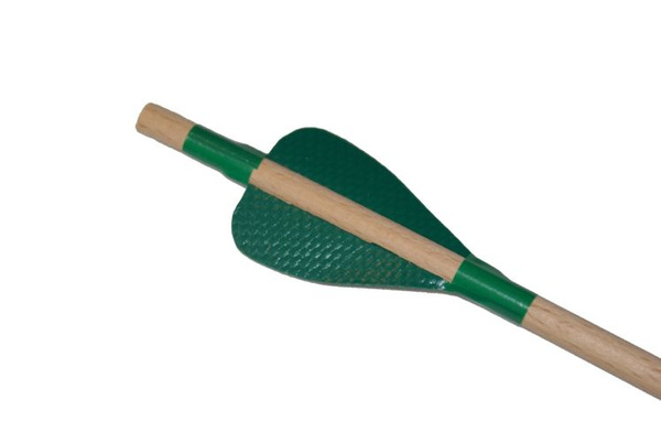 Strzała drewniana do łuku (60cm) - zielona