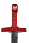 Rycerz polski orzeł piastowski szary mały - nosal, miecz 50 cm