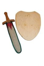 Tarcza średnia wypalana orzeł miecz 49 pochwa