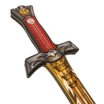 Miecz piankowy rycerza 54,5 cm Liontouch złoty orzeł - trzy korony